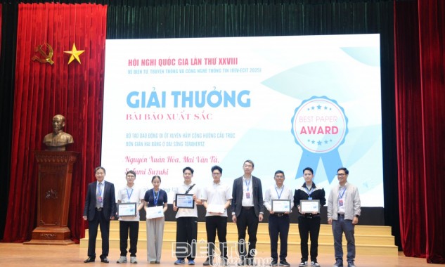 Hội nghị REV-ECIT 2025 vinh danh 4 công trình xuất sắc nhất về Terahertz và AI